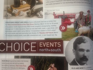Wanaka Show in the March edition of North & South
